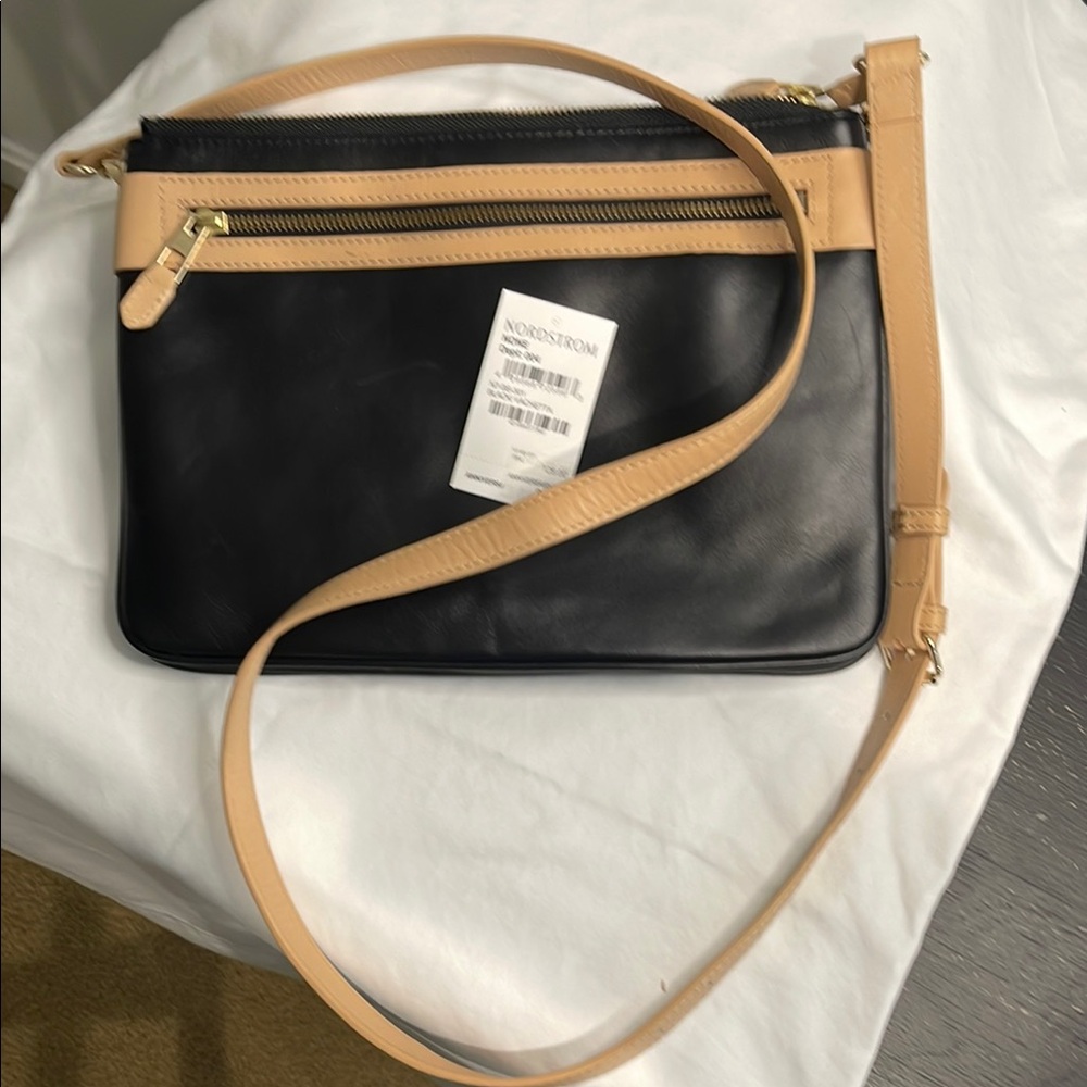 Nordstrom Black and Tan Women's Bag